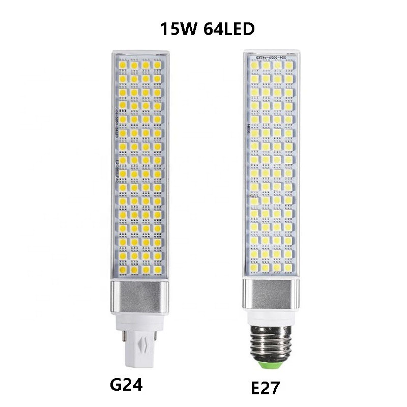 G24 led lamp bulb 5W 7W 9W 11W 13W 5050 Corn Light warm white/Cool white Spotlight 180 Degree AC85-265V Horizontal Plug Lights