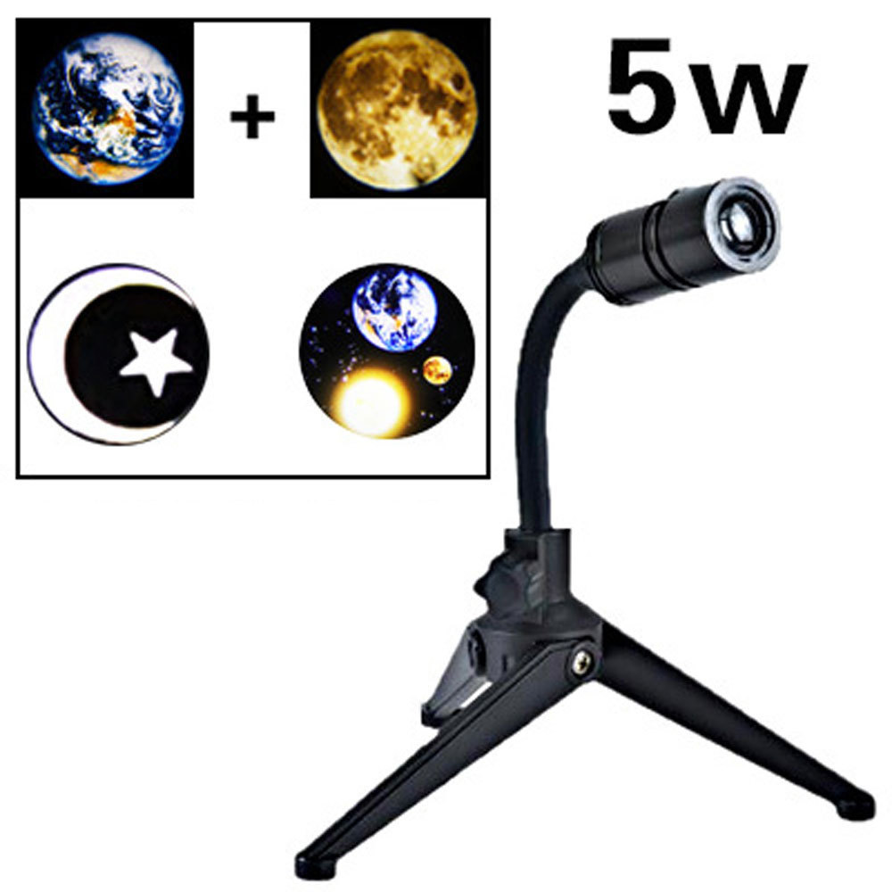 Star Projector 2 In 1 Earth Moon Projection Lamp USB Wall Projector Background Atmosphere Night Light For Bedroom Ceiling Decor