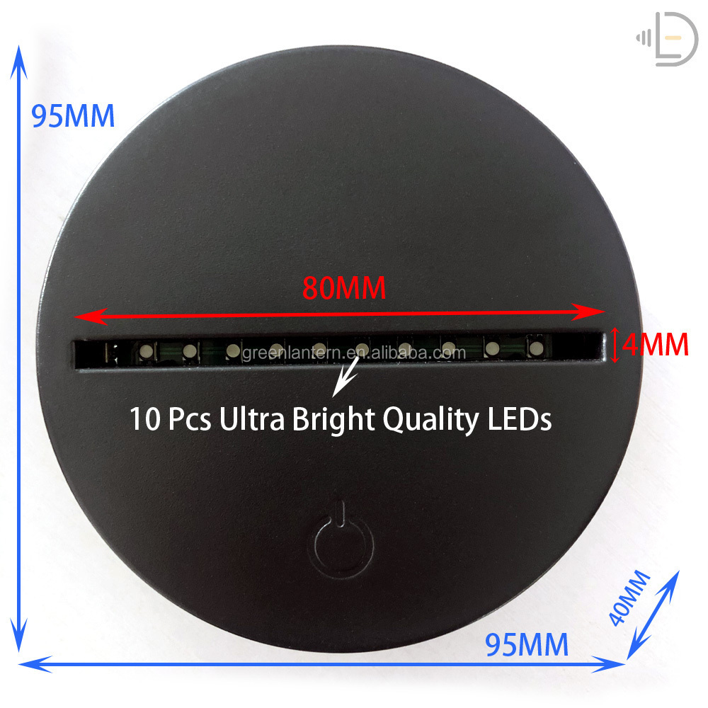 USB LED Night Light with Touch Sensor 3D Acrylic Picture RGB 7 Colors Can Customize Gifts for Fans Room Decor Table Night Lamp