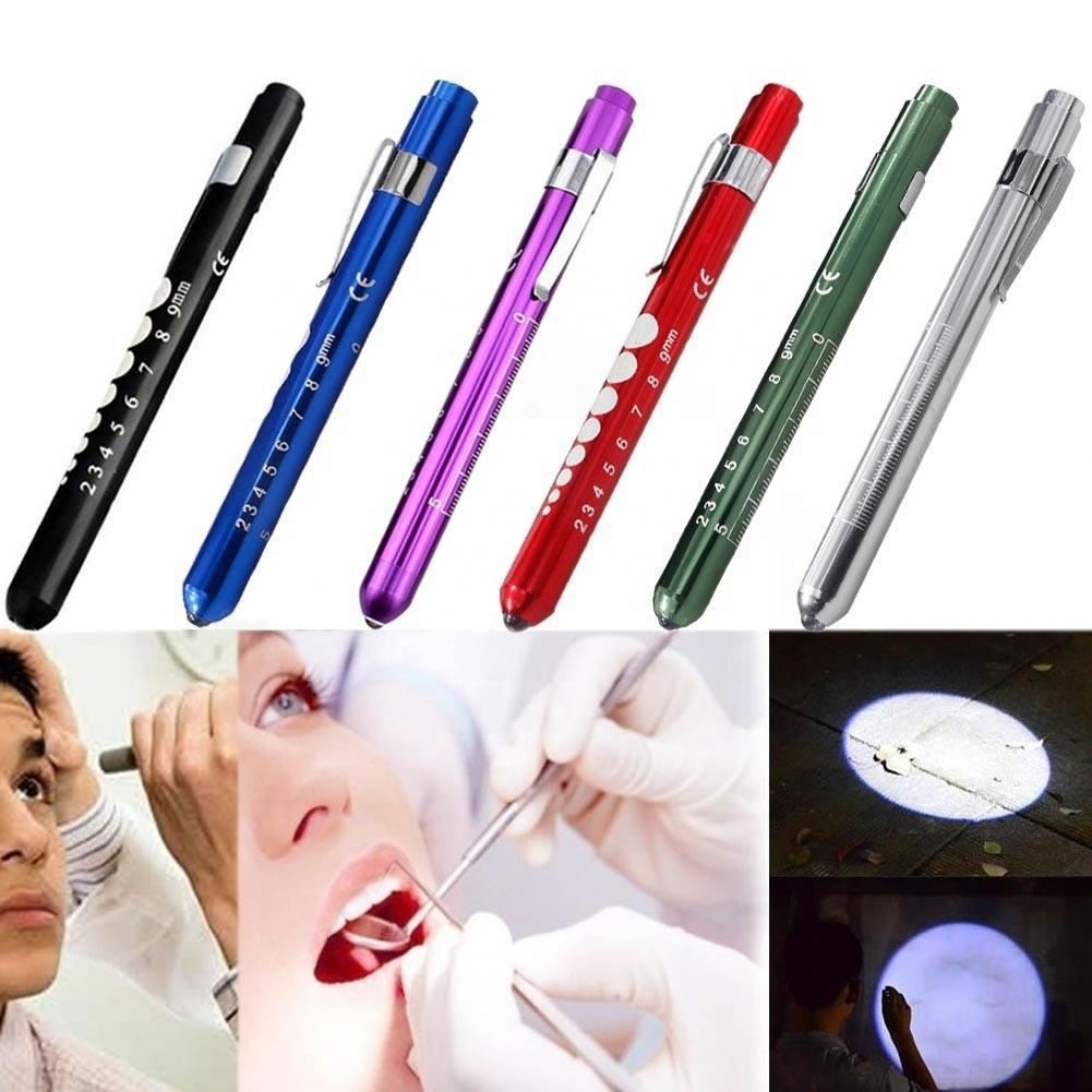 LED medical pencil flashlight examination oral ophthalmology nurse ward round pupil light