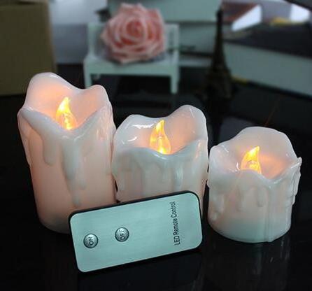 Battery operate flameless led electronic candle light plastic mini Led candle/led tea light for Seasonal & Festival Celebration