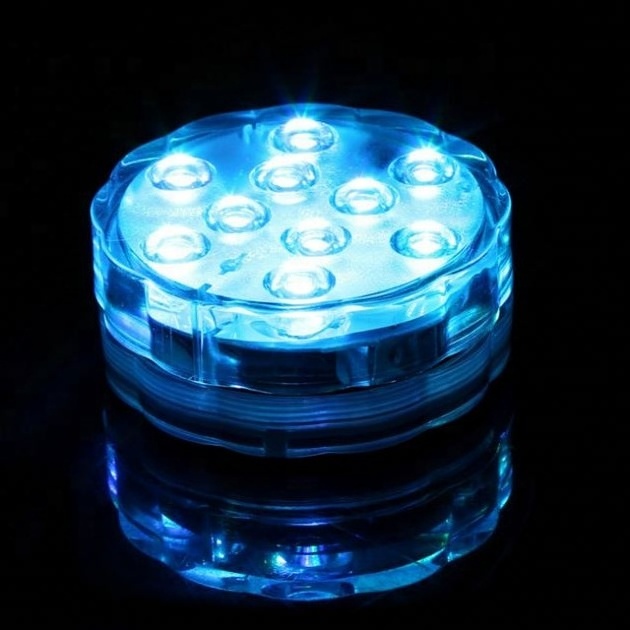 Custom Remote Control Small Led Light Battery Powered Led Submersible Light For Party Decorations