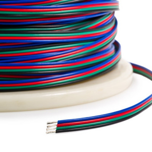 4Pin PVC Insulated Wire 22AWG RGB Cable for RGB 5050 3528 LED Strip Light 4 Pin Extension Cable Wire