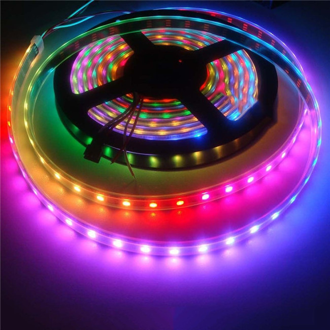 Ws2811 5050 smd Individually addressable Led Strip Rgb Rgbw 5V Ws2812B 30/60/144 Led Pixel Strip Tape Lighting Black White PCB