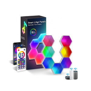 Wall mounted Touch Sensor honeycomb led light RGB Hexagonal Wall Lights Tuya Smart WiFi Panel Atmosphere Night lamp for indoor