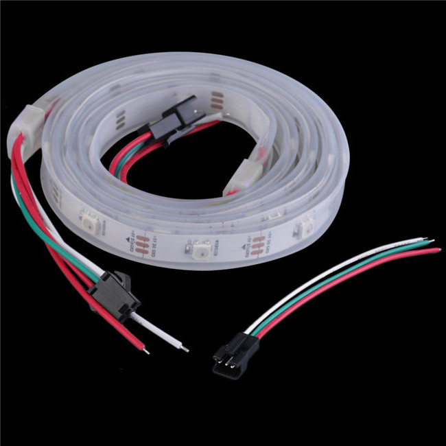 Ws2811 5050 smd Individually addressable Led Strip Rgb Rgbw 5V Ws2812B 30/60/144 Led Pixel Strip Tape Lighting Black White PCB