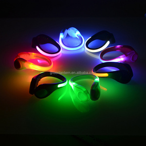 Battery Operated Running LED Shoe Light Decoration Flashing Luminous Shoe Heel Clip Lights for Walking at Night