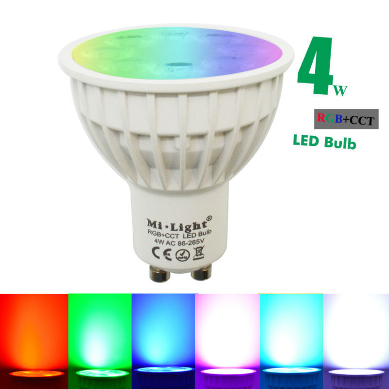 Dimmable Led Bulb 4W GU10 RGB CCT 2700-6500K Led Smart Bulb Spotlight FUT103