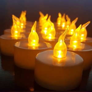 White Flameless LED Tea Light Candles for Tea Party