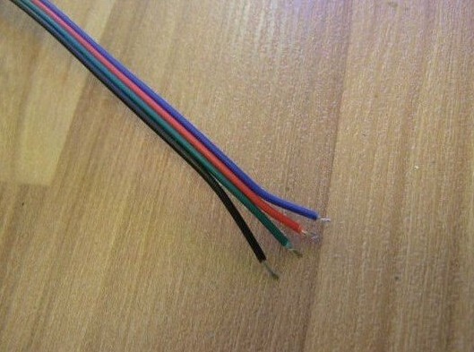 4Pin PVC Insulated Wire 22AWG RGB Cable for RGB 5050 3528 LED Strip Light 4 Pin Extension Cable Wire