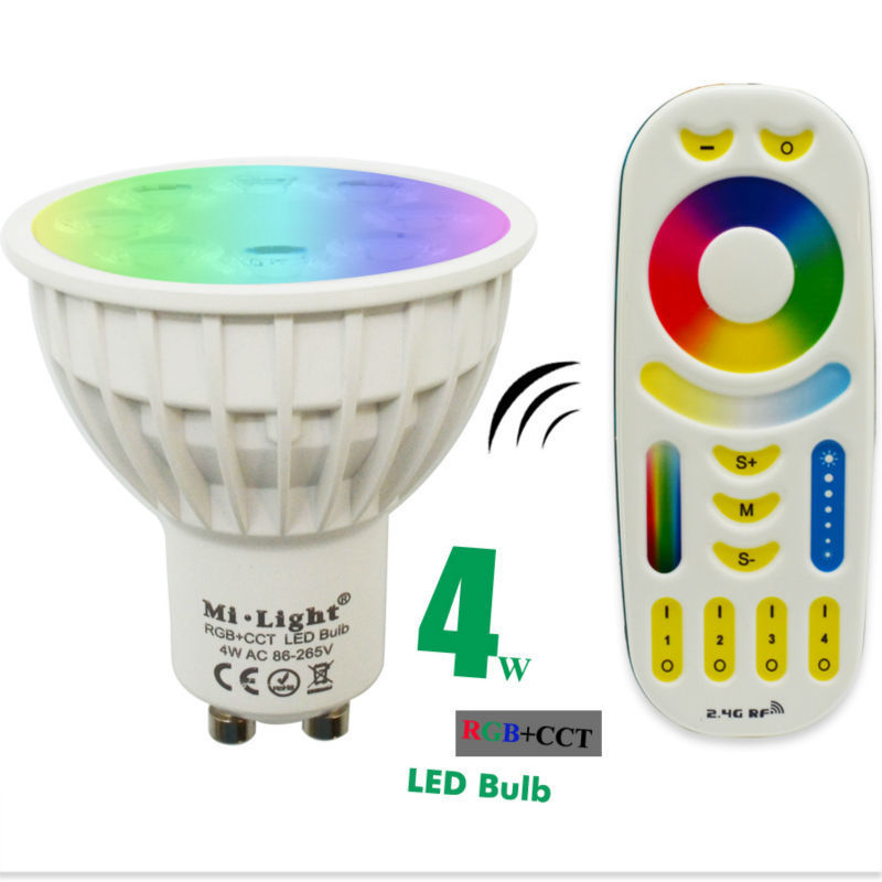 Dimmable Led Bulb 4W GU10 RGB CCT 2700-6500K Led Smart Bulb Spotlight FUT103