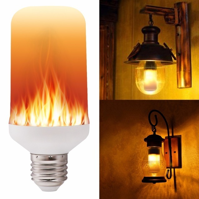 Flame Effect LED E27 Simulation Fire Burning Flicker Replace Lantern Decoration lamps