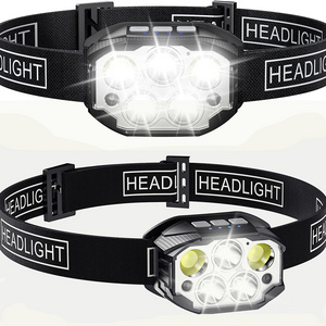 Hot Rechargeable Headlamp 1200 Lumen Super Bright Motion Sensor Headlamps Waterproof Flashlights for outdoor Camping Cycling