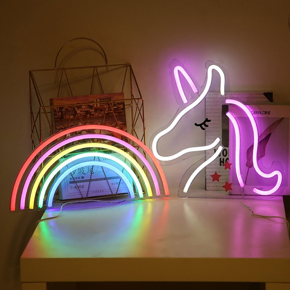 Custom Christmas LED Marquee Light 3D LED Neon Sign night light Hanging Cloud Flamingo Heart Lamp for Bar Hotel Shop Wedding