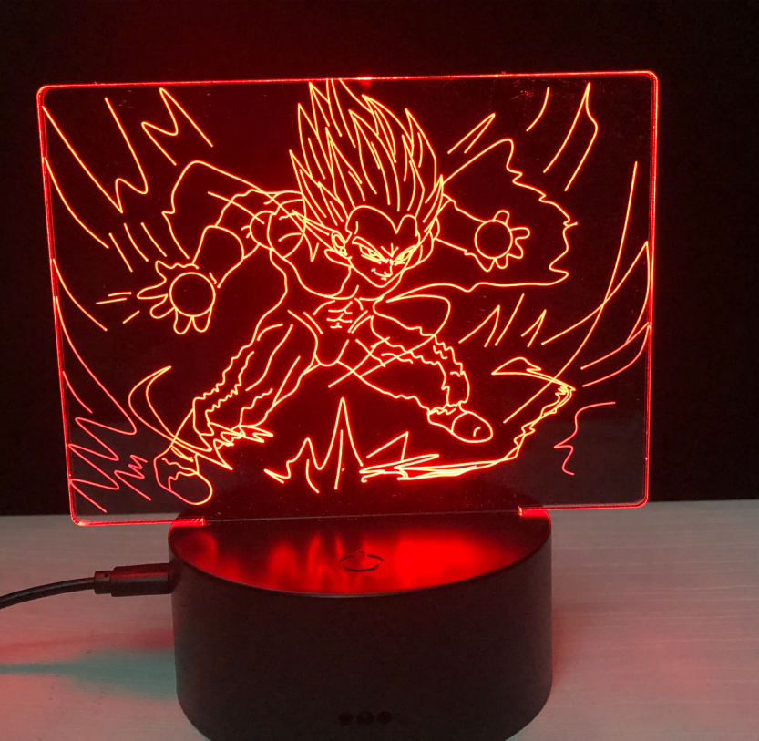 Cartoon WuKong 7 Color Lamp 3d Visual Led Night Lights For Kids Touch Usb Table Lampara Lampe Baby Sleeping Nightlight