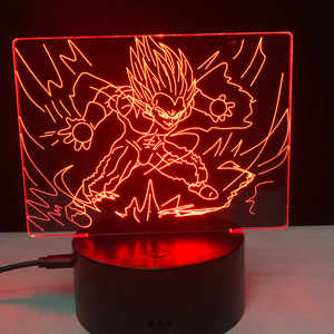 Cartoon WuKong 7 Color Lamp 3d Visual Led Night Lights For Kids Touch Usb Table Lampara Lampe Baby Sleeping Nightlight