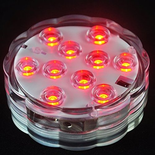 Hot sale LED Submersible Lights Battery Operated RGB changing underwater light with Remote Control Waterproof for swimming pool