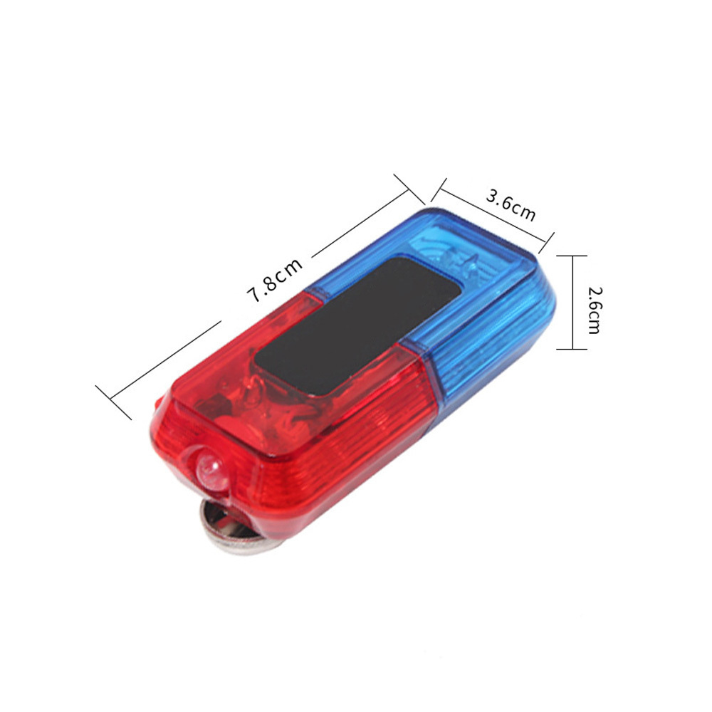 Custom Logo Security Shoulder Light USB Rechargeable Blue and Red Flashing Signal Lamp LED Clip-on Shoulder Warning Strobe Light