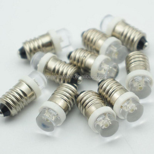 E10 Lamp LED Bulb Light 6V Volt White MES E10 1447 Screw for Torch bike bicycle