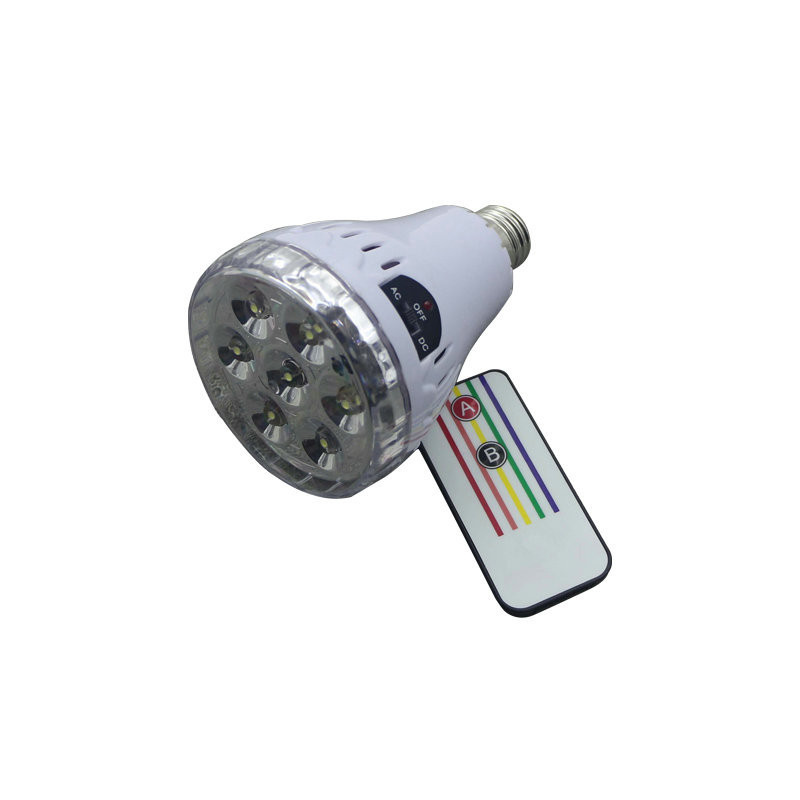 high quality good price rechargeable emergency led bulb 5W light bulb E26 E27 with remote control