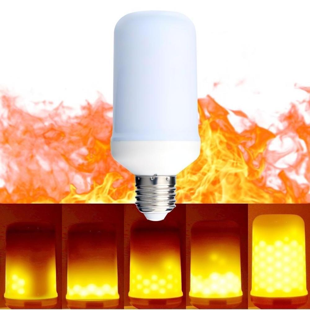 Emulation Decorative Christmas Bulb E14 E27 2835SMD 7W 3 lighting modes LED Flame Effect Fire Flickering light lamp 85-265V