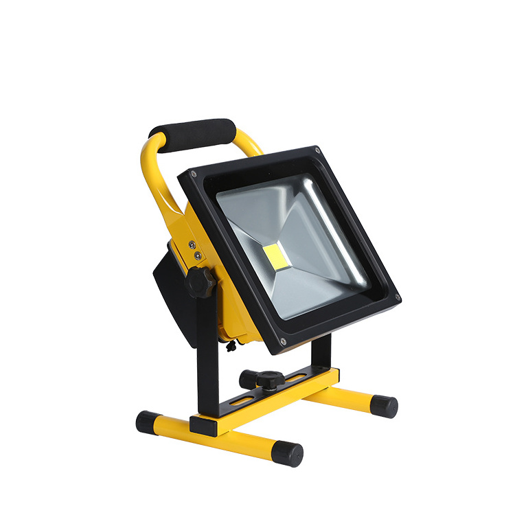 10w 20w 30w 50w Rechargeable portable LED Floodlight worklight with Car charge and Adaptor fishing light