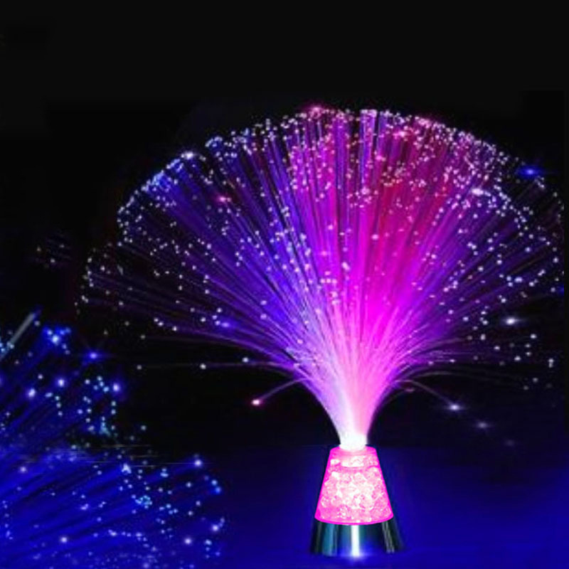 Creative USB Luminous LED Starry Sky Fiber Optic Light Romantic Colorful Interior Table Night Lamp for Bedroom Wedding Party