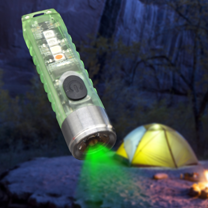 400 Lumens LED Mini Pocket Flashlight Portable Multifunction Tiny Keychain Flashlights Small LED Work Light for Outdoor Camping