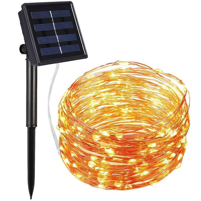 LED Outdoor Solar String Lights 5M/10M/20M Fairy Christmas Party Decorative Light Garland Solar Garden Waterproof