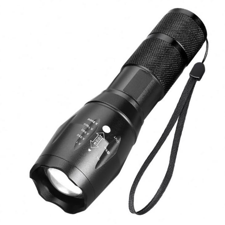 Factory Wholesale LED Rechargeable Flashlight XML T6 torch set