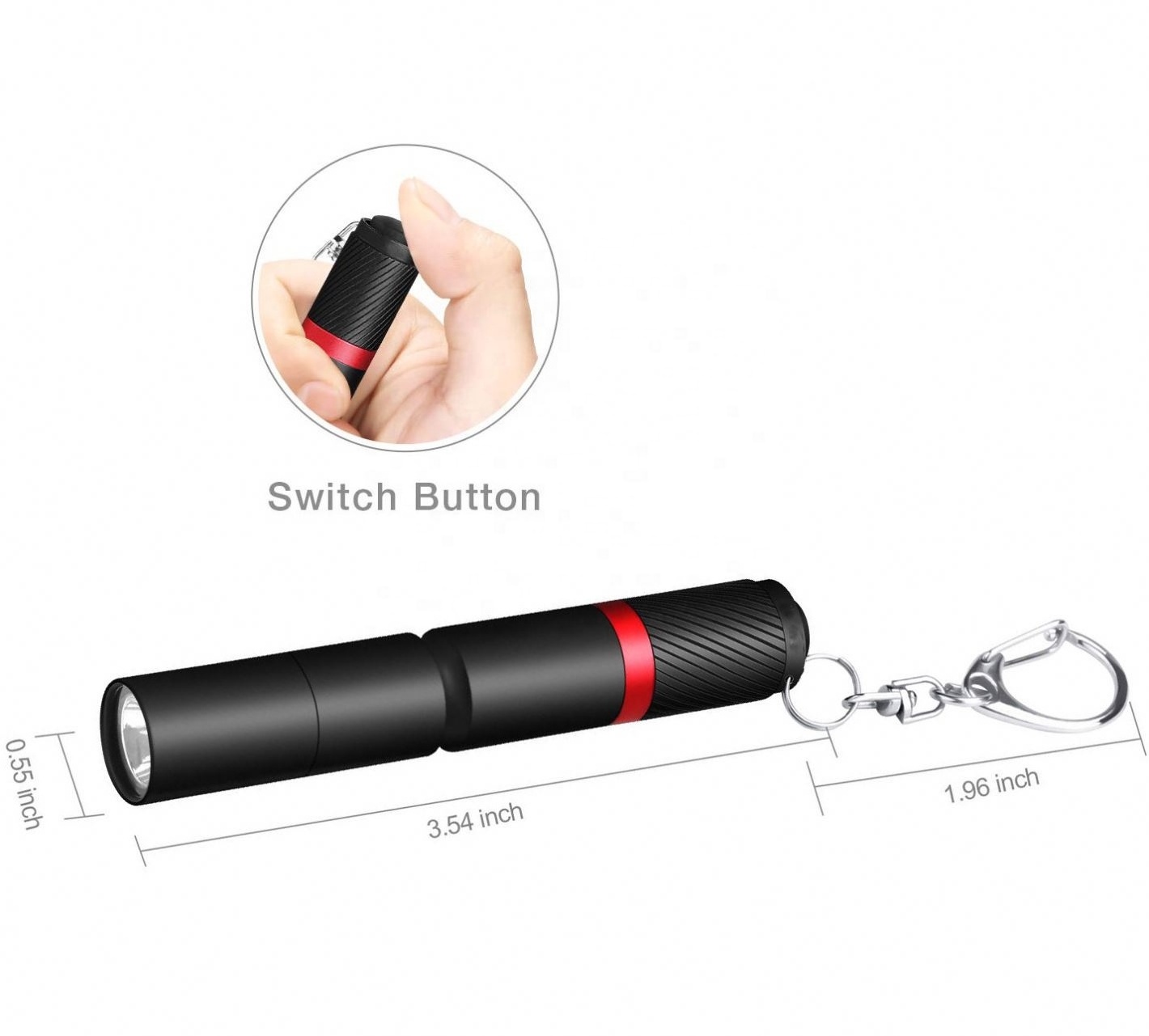 Belt torch IP67 waterproof Quality small daily key chain  mini Led Pen Flashlight