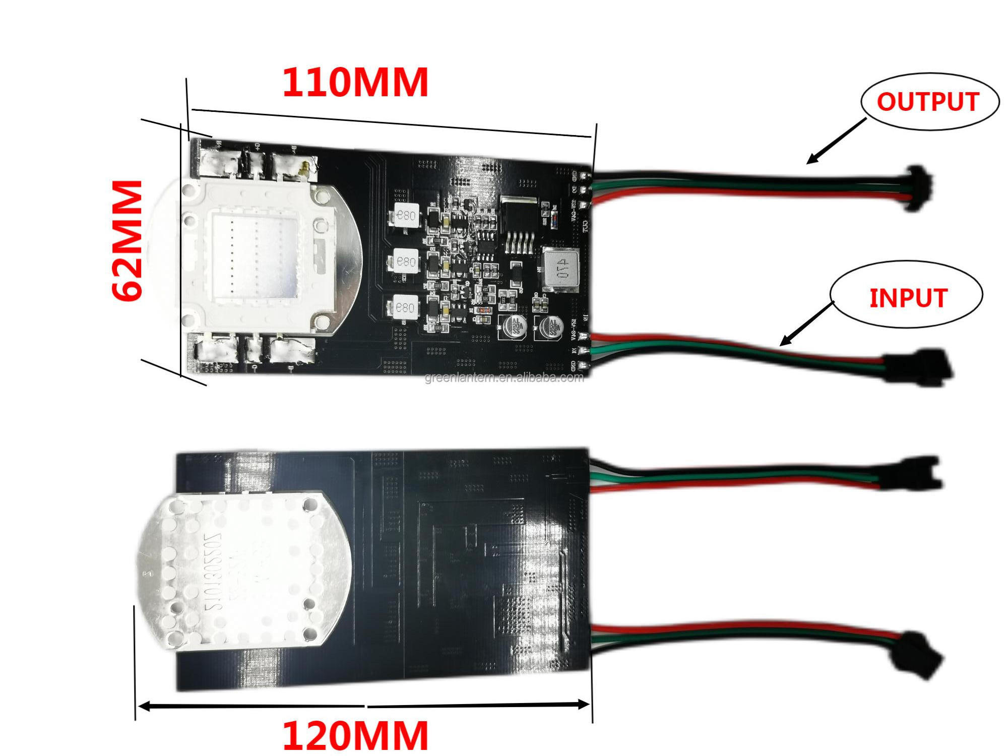 20W 30W RGB Single High Power Module WS2811 LED Pixel Module Light 12V Addressable RGB for Light Box Backlight