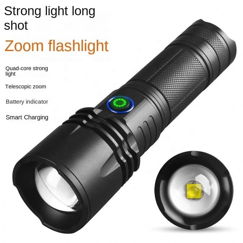 hot sells 800 Lumen Rechargeable Flashlight High Brightness Aluminium Alloy Led Flashlight