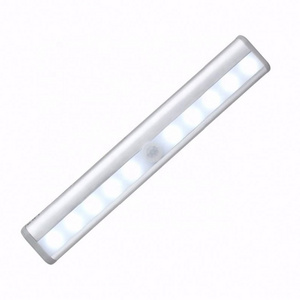 10 LED Battery Operated Indoor Led Motion Sensor Cabinet Light Stairs Night Light