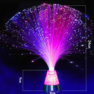 AA Battery Operated LED Fiber Optic Flower Branch Lamp Table Night Light Party Decoration Holiday Lightings