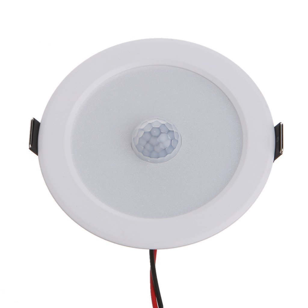 PIR Motion Sensor Downlight Recessed LED Ceiling Bulb Lamp AC85-265V 5W 7W 9W Warm White Spotlight for Hallway Bathroom