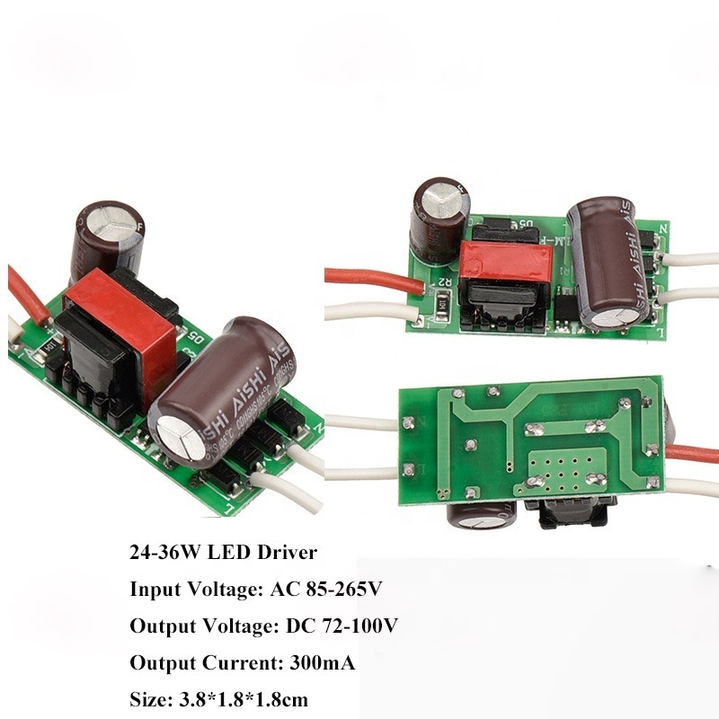 LED Driver 300mA Board 1-3W 4-7W 8-24W 24-36W LED Power Supply built-in constant current Lighting Transformers For led Light DIY