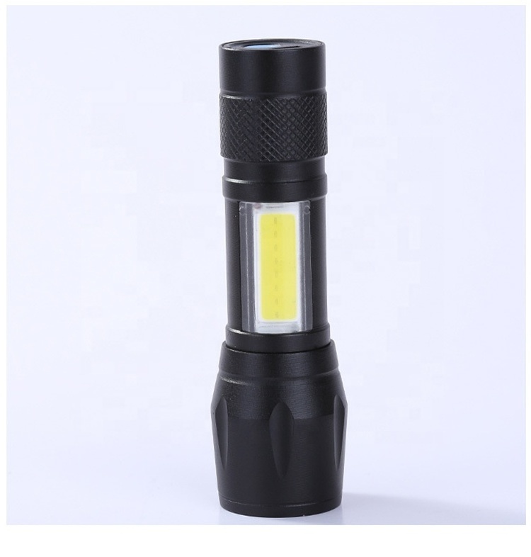 Focus Zoom Torch Light 3 Modes Adjustable Mini USB Flashlight LED Rechargeable For Emergency and Activities camping