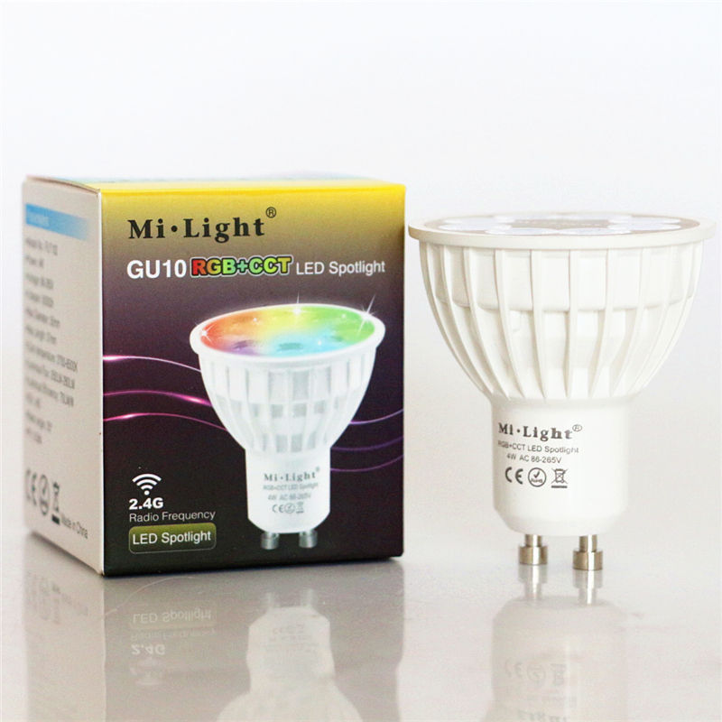 Dimmable Led Bulb 4W GU10 RGB CCT 2700-6500K Led Smart Bulb Spotlight FUT103