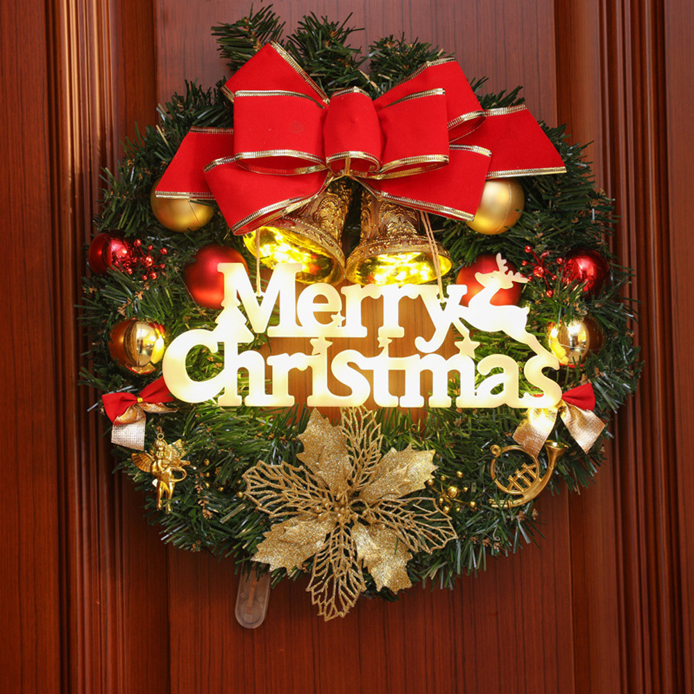 Merry Christmas Letters Hanging Lights Cell Battery Operated Decoration LED Garland Lights