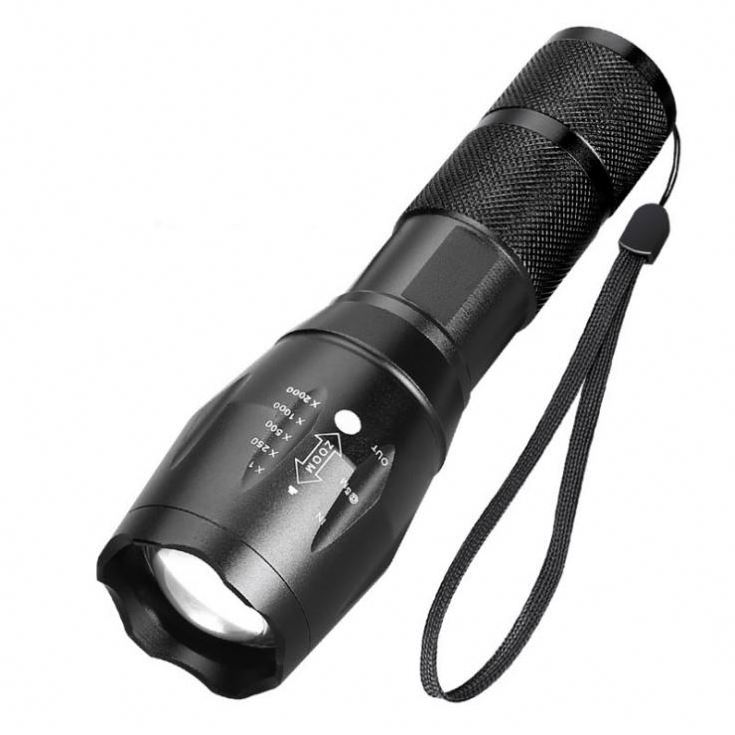 Super Bright Aluminum High Power XML T6 Rechargeable Tactical LED Flashlight