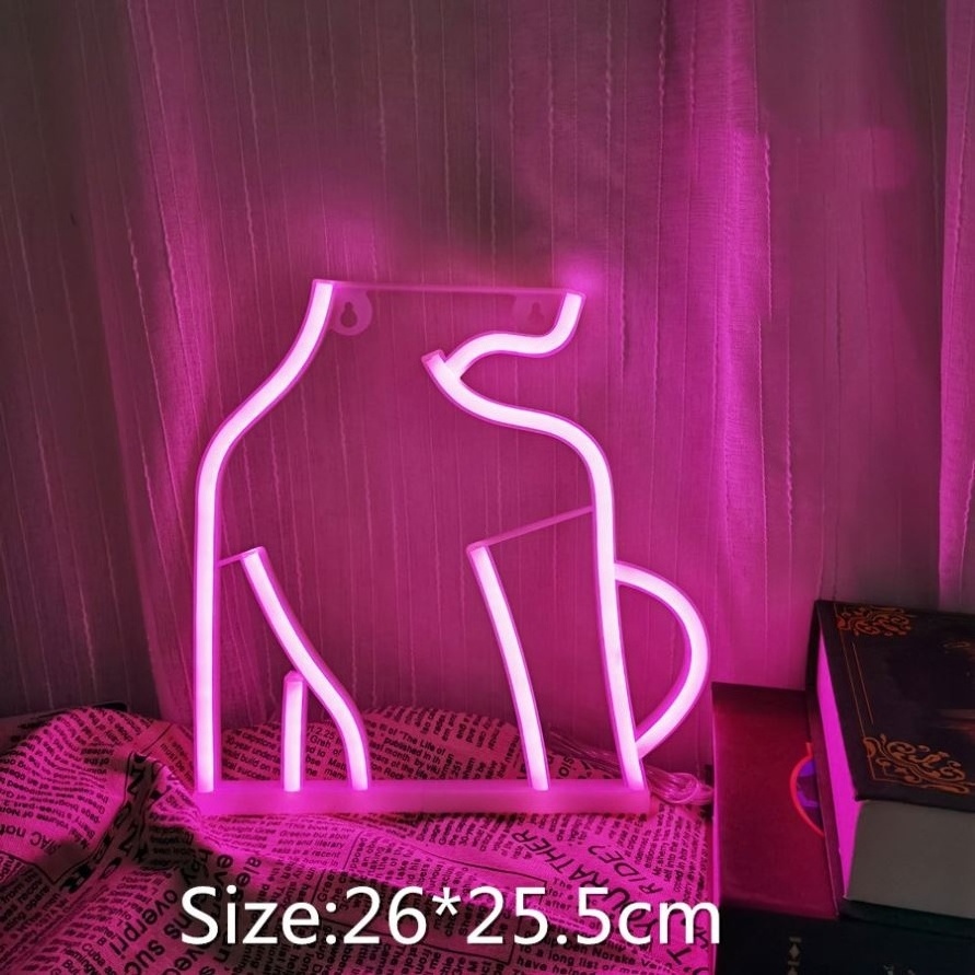 Sexy Woman Body Neon Sign Lights Room Wall Decor Hanging Art Naked Girls LED Neon Lights  Atmosphere LED Neon Electronic Sign