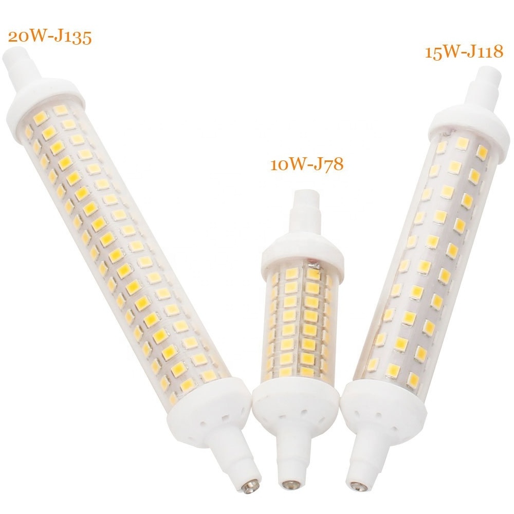 Dimmable R7S Floodlight LED Lamps SMD 2835 78mm 118mm 135mm 10w 15w 20w LED Light Bulb 220V Energy Saving Replace Halogen Light