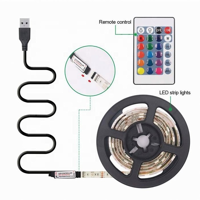 Waterproof DC5V USB TV Back light Led Decoration TV Mood Light Led  RGB Led Strip Lights