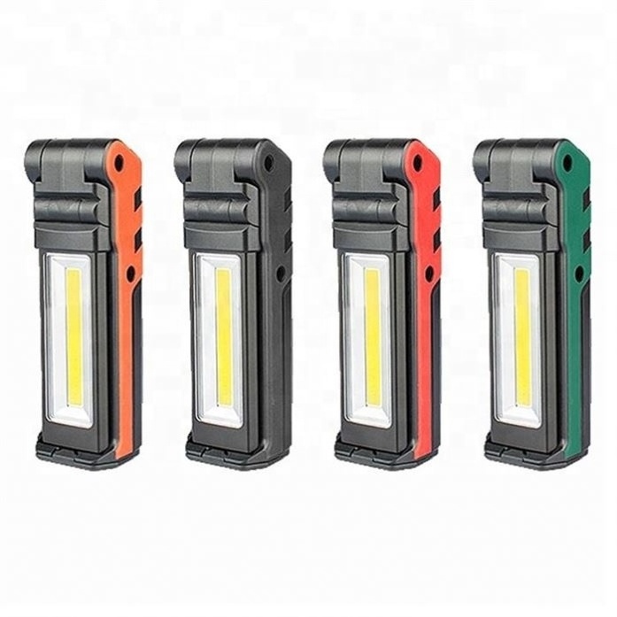 Foldable Stepless Dimming COB LED Flashlight Magnetic USB Rechargeable Work Light Car Repair Camping Torch Flash Lights