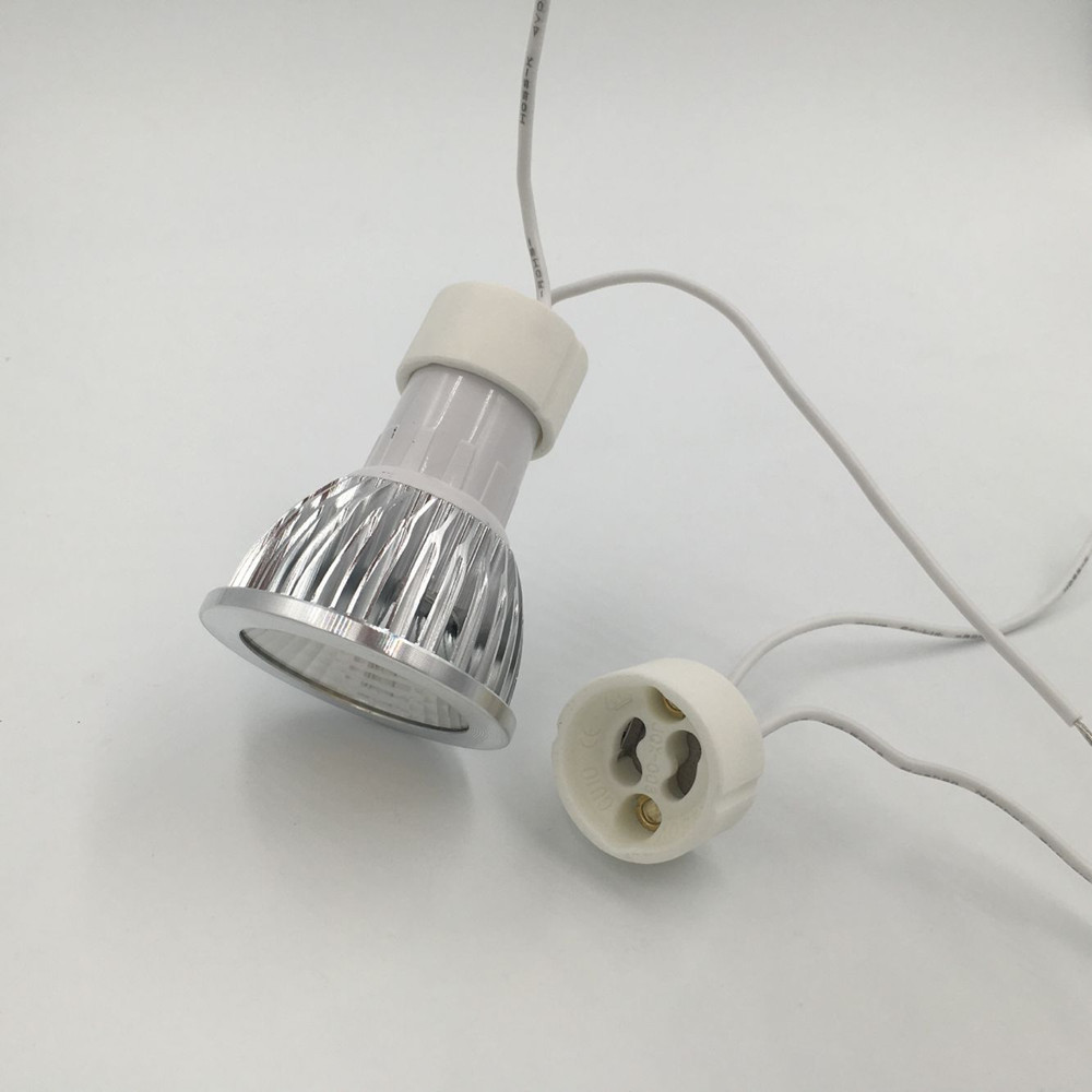 MR16 Ceramic Lamp Holder GU5.3 Socket Connector LED CFL Halogen Adapter MR11 G4 Light lamp base Ceramic Wire Connector