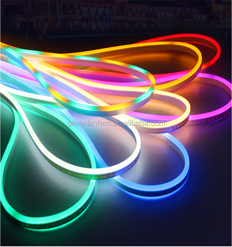 AC110V 220V 50m 100m Mini 8x16mm Waterproof SMD2835 LED Neon Flex Light Outdoor Decoration