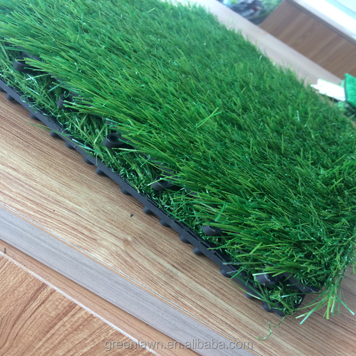 China garden courtyard decoration artificial grass lawn carpet flooring interlocking turf tiles