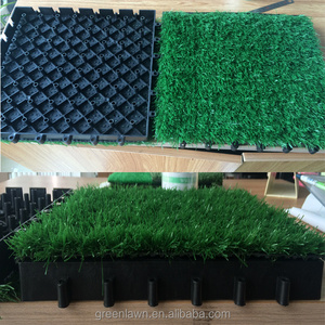 China garden courtyard decoration artificial grass lawn carpet flooring interlocking turf tiles