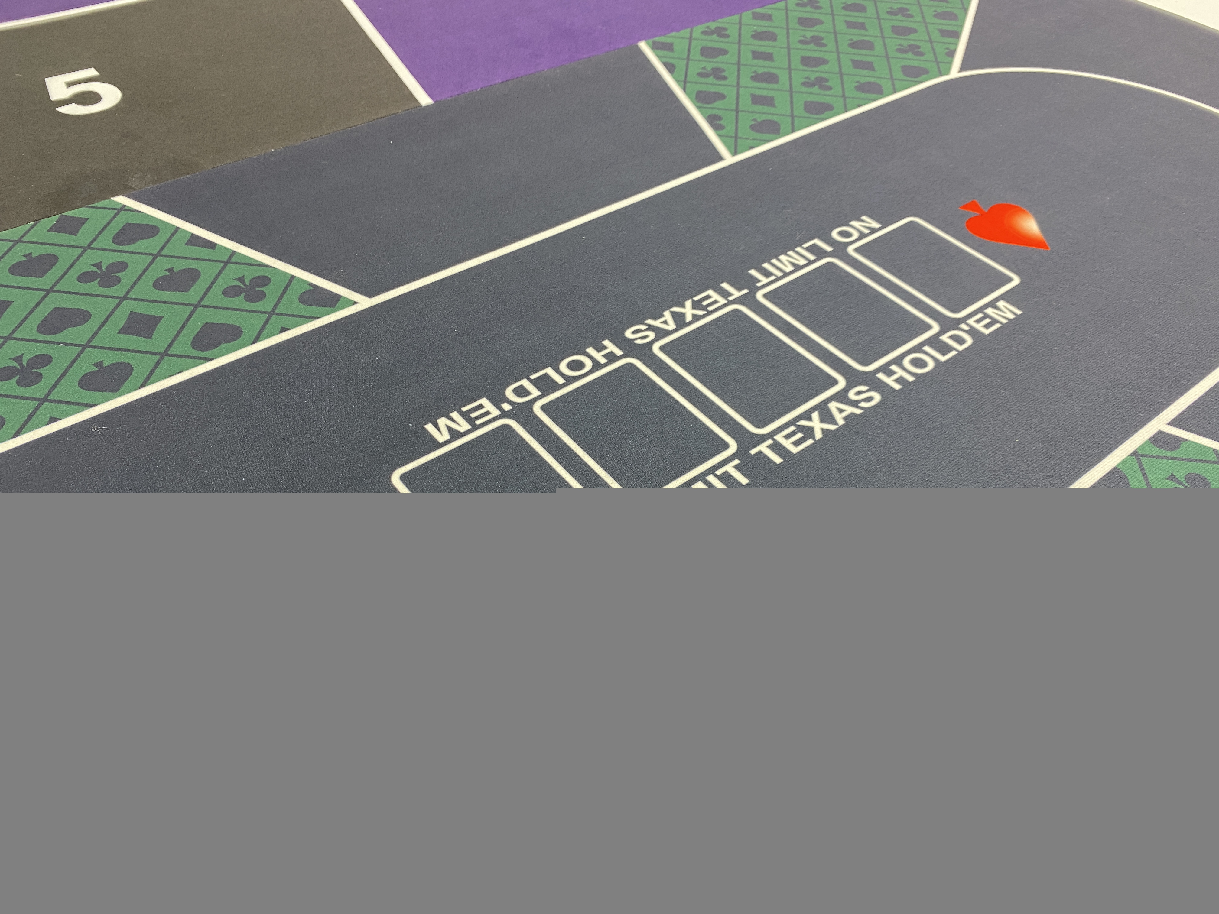 High Quality Manufacturers Mat De Poker Anti-Slip Custom Size 5' Poker Mat